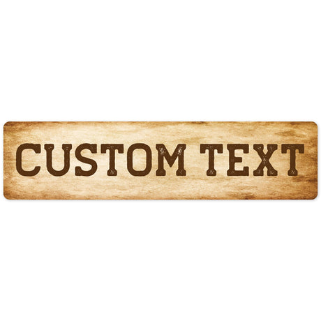 Custom Sign, Custom Street Sign, 11 Font Colors, 13 Font Styles, 4 Hole Options, 22 Sizes, 3x12 Inches, Rust Free DiBound, Fade Resistant, Made in USA by My Sign Center (Vintage) My Sign Center