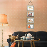 SESEAT 4x6 Wall Hanging Picture Frames Collage with 8 Opening Distressed White Frames,2 Packs SESEAT