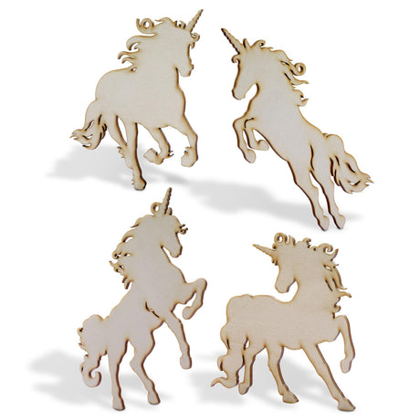 Summer-Ray 20 Wooden Unicorn Laser Cutout DIY Craft Home Decoration Art Embellishment Room Decoration Summer-Ray.com