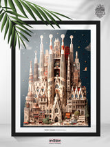 Anatolian Puzzle - La Sagrada Familia, 1000 Piece Puzzle, #1163 Anatolian