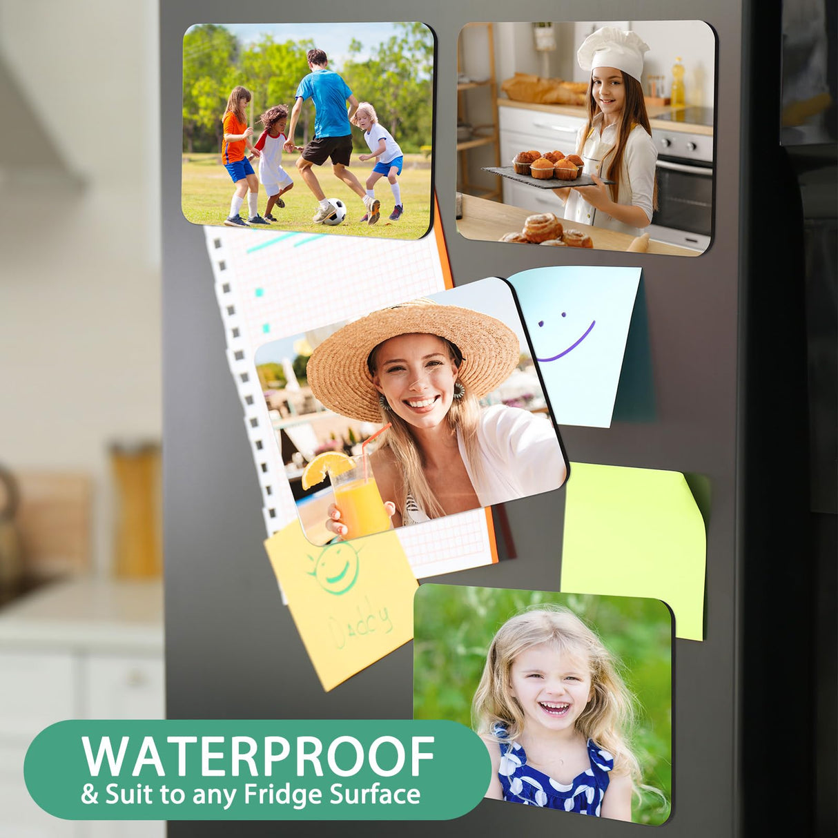 Flutesan 32 Pcs Large Sublimation Magnet Blanks Personalized Refrigerator Sublimation Blanks Include 16 Rectangle Blanks 16 Fridge Magnets for Office Kitchen Microwave Car Wall Decoration(4 x 6 Inch) Flutesan