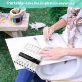 Ohuhu Fineliner Pens Micro Drawing Pens: 8-size Tips (Ultra-fine, Fine & Brush) Waterproof Pigment Black Ink for Illustration Drawing Journaling Sketching for Artist Beginners Ohuhu