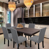 Fafua Chair Covers, Dining Room Chair Covers, Stretch Kitchen Chair Covers/Dining Room Chair Covers Set of 6, Removable Washable Dining Chair Slipcovers for Home, Hotel, Banquet Fafua