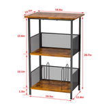 Record Player Stand Up to 200 Albums, Vinyl Storage Table with Extended Wooden Desktop, Record Player Holder for Albums, Vinyl Stand End Table Storage Rack for Bedroom & Living Room Honkazita