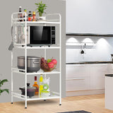 HDANI Storage Shelves, 4-Tier Metal Storage Rack with Shelf,Shelf Organizer,Garage Standing Shelving Unit for Laundry,Bathroom,Kitchen,Pantry, Closet,23.6''W X 13.8''D X 50 H''H,White HDANI