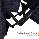 Oversized Power Zero Gravity Recliner Chairs for Adults, Electric Reclining 0 Gravity Chair for Big Man,Soft Fabric Overstuffed Single Recliners with USB Charger Port for Living Room, Blue Comfort Stretch