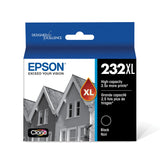 EPSON 232 Claria Ink High Capacity Black Cartridge (T232XL120-S) Works with WorkForce WF-2930, WF-2950, Expression XP-4200, XP-4205 Epson