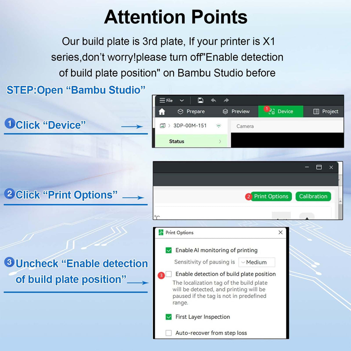 IdeaFormer-3D Smooth Pen Build Plate for Bambu Lab X1/X1C/X1E/P1P/P1S/A1, Double Sided Digit+Letter Spring Steel Effect Sheet Flexible Print Bed Bambu Lab 3D Printers Platform 257x257mm IdeaFormer-3D