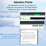 IdeaFormer-3D Smooth Pen Build Plate for Bambu Lab X1/X1C/X1E/P1P/P1S/A1, Double Sided Digit+Letter Spring Steel Effect Sheet Flexible Print Bed Bambu Lab 3D Printers Platform 257x257mm IdeaFormer-3D