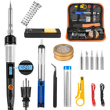 Electronics Soldering Iron, SREMTCH 80W Precision Soldering Iron Kit with LCD Display, Professional Soldering Iron Kit with Adjustable Temperature 392℉ - 842℉, ON/OFF Switch, Welding Accessories SREMTCH