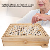 Yosoo Wooden Maze Ball Large, Wooden Labyrinth Maze Game Educational Games Puzzle Toy Table Tilting Balance Board with for Dementia Adults Children Large Marbles Company Junior Yosoo