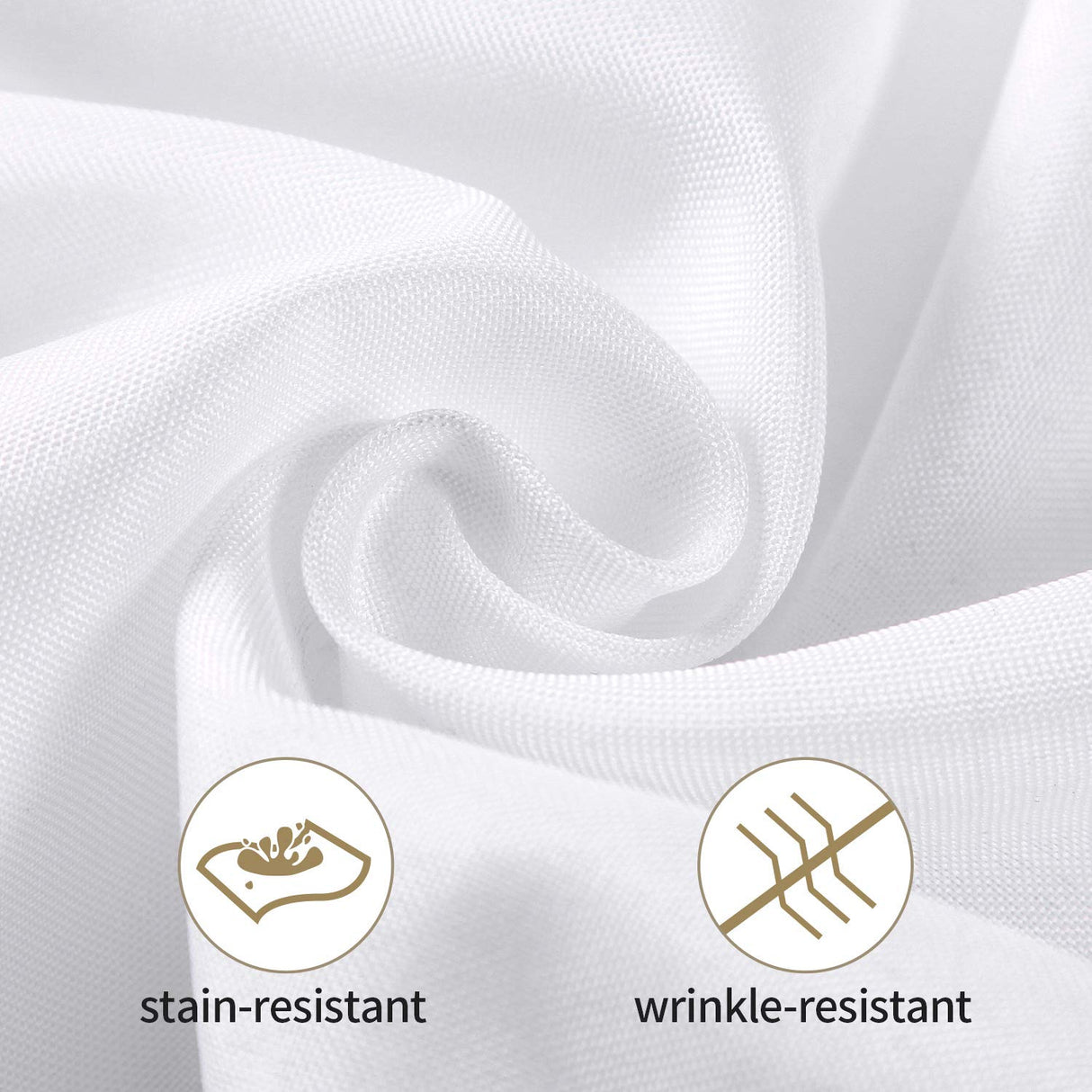 25pcs Polyester Cloth Napkins - 17 x 17 inch White Dinner Washable Napkins with Hemmed Edges for Restaurant/Wedding/Hotel(25,White) Ascoza