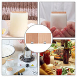 6pcs Wooden Candle Wicks, 2.36x2.76in Premium Wooden Wicks for Candles Making with 12pcs Bases Hollow Triangle Design Wood Candle Wicks Perfect DIY Candlemaking Supplies Gosknor