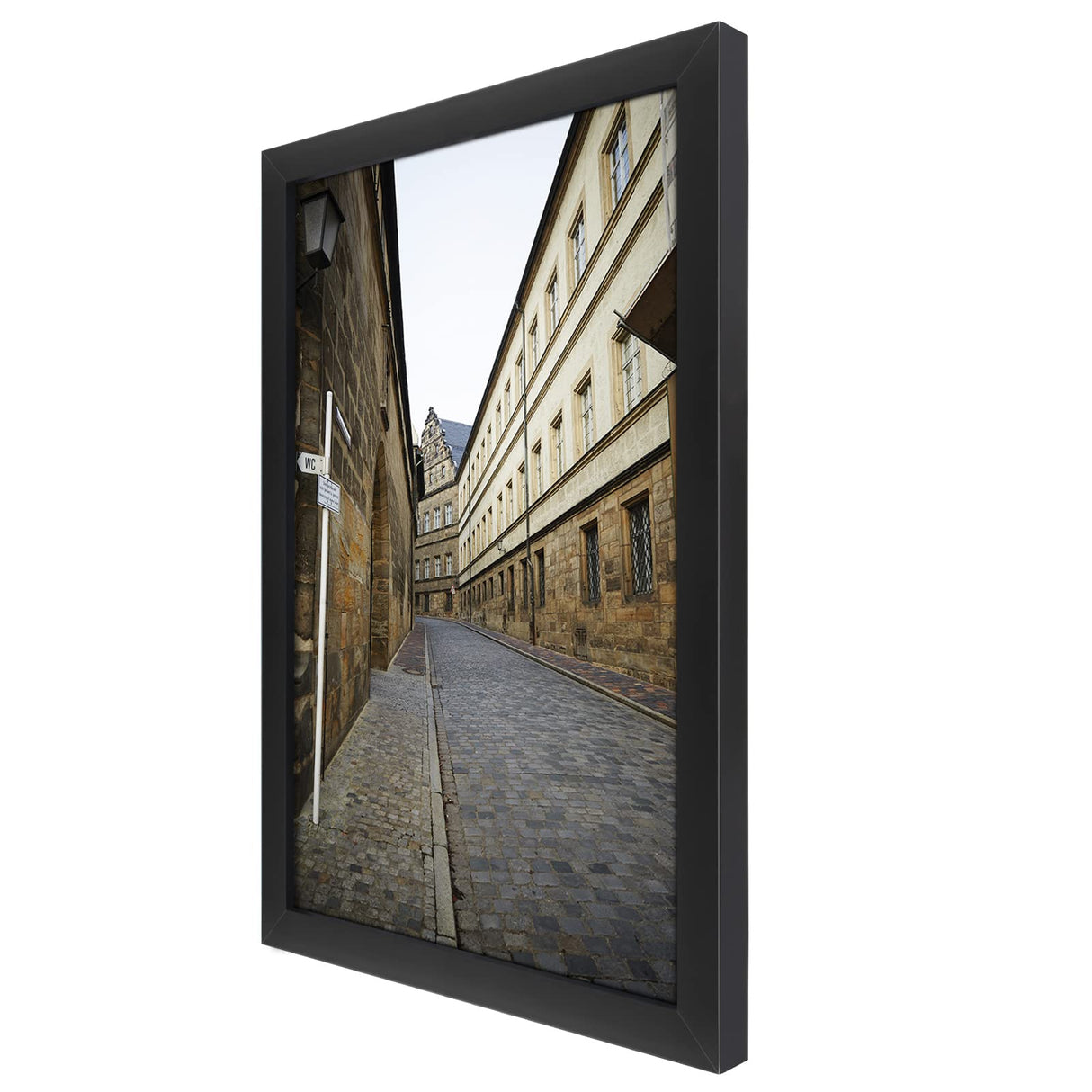 Golden State Art, 16x24 Solid Wood Black Picture Frame, Tempered Glass - Horizontal and Vertical for Wall Display - Great for Wedding Photos, Family Portraits, Posters, 1 Pack Golden State Art