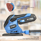 G LAXIA Detail Sander, 20V Cordless Electric Sander with 20Pcs Sandpapers, 12000 OPM Hand Held Sanders with Dust Bag for Woodworking G LAXIA