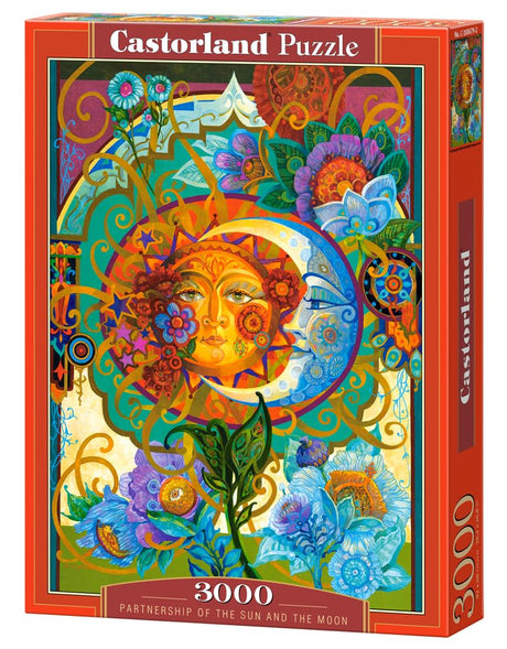 CASTORLAND 3000 Piece Jigsaw Puzzles, Partnership of The Sun and The Moon, Art. Puzzle, Adult Puzzle, Castorland C-300679-2 Castorland