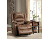 Signature Design by Ashley Yandel Faux Leather Electric Power Lift Recliner for Elderly, Brown Signature Design by Ashley
