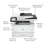 HP LaserJet Pro MFP 4101fdw Wireless Black & White Printer with Fax (Renewed) HP