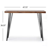 Christopher Knight Home Remington Firwood Faux Live Edge Console Table, Natural Christopher Knight Home