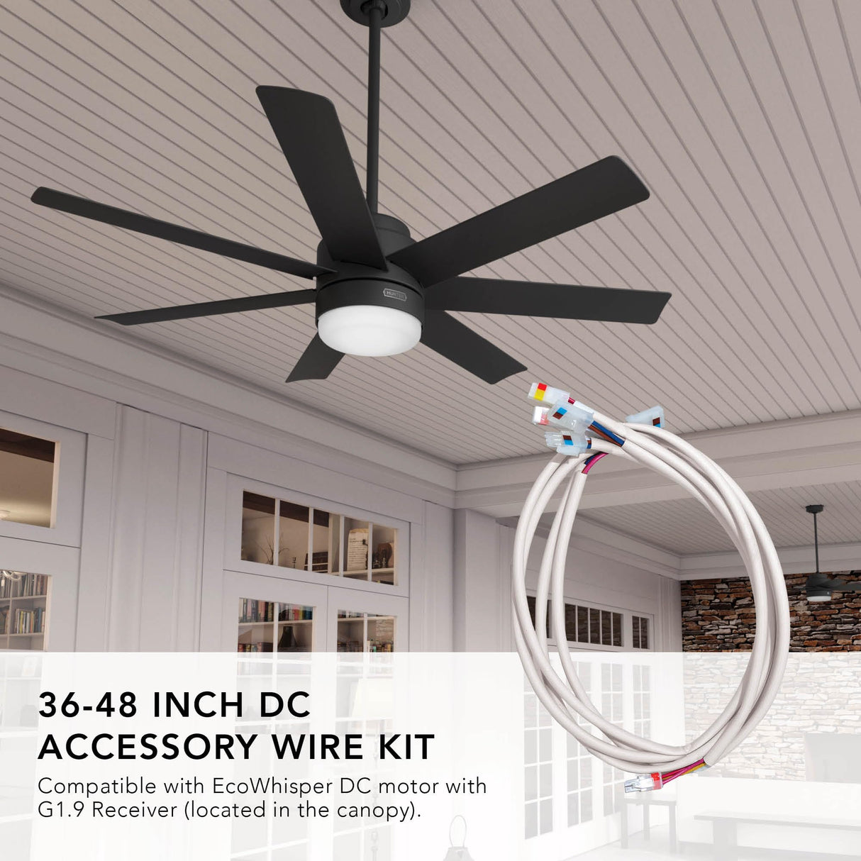 Hunter 36-48 inch DC Accessory Extension Wire Kit for Ceiling Fans - 99697 Hunter