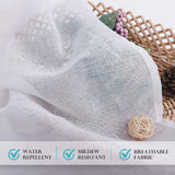 RYB HOME 2 Panels Outdoor Curtains for Patio - Linen Look Semi-Sheer Curtains for Patio Waterproof, Indoor Outdoor Drapes for Gazebo Pergola Balcony Pool Spa, Wide 54 x Long 84 RYB HOME