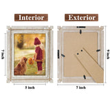 Hiwhy Rustic Picture Frames White 5x7 Photo Frame Wood Picture Frame for Wall Mount and Tabletop Display Farmhouse Decor Hiwhy