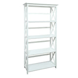 Casual Home Montego Bookcase, 5-Shelf, White,324-51 Casual Home