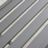 Metal Garden Bench for Outdoors, Set of 2, Grey Outdoor Benches Slats for Patio, Patio Backless Bench,Dining Bench for Porch, Lawn, Balcony, Backyard and Park Stabrech
