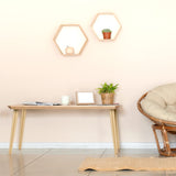 TURSTIN 8 Pieces 16 Inches Table Legs Wood Furniture Legs Tapered Round Replacement Desk Chair Legs Mid Century Furniture Legs for Coffee Table Dresser Night Stand (Wood) TURSTIN