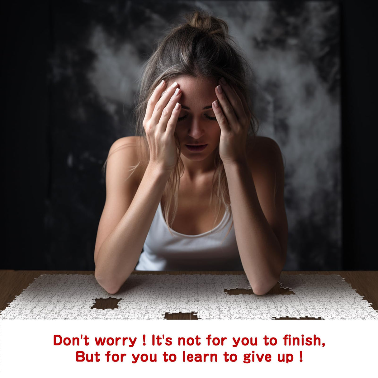 Difficult Puzzles for Adults 1000 Pieces, Impossible Crazy Jigsaw Puzzles, White Blank Challenging Puzzles for Adults Hard IdeaBazar