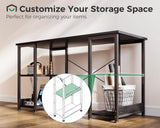 AODK 40 Inch Small Computer Desk with Power Outlets & USB Charging Port, Modern Simple Style Desk for Small Spaces Home Office, Study Student Writing Desk, Kids Desk, Black AODK