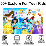 Puzzles for Kids 60 Piece Jigsaw Puzzles for Kids Ages 4-6 Wood Puzzles in a Metal Box Dinosaur Puzzles for Kids Ages 8-10 Great Gifts for Girls and Boys (SI-YGTA-BM2F) (SI-YGTA-BM2F) Generic