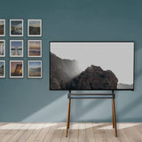 VIVO Artistic Easel 49 to 70 inch LED LCD Screen, Studio TV Display Stand with RGB Lighting, Adjustable TV Mount with 4 Wooden Legs, STAND-TV70D VIVO