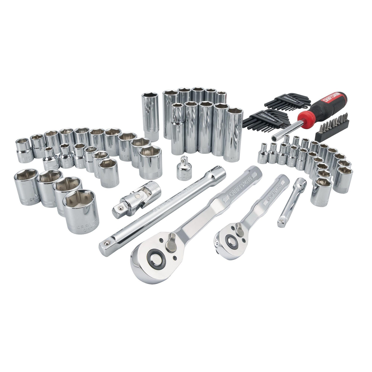 CRAFTSMAN Mechanics Tool Set, 83 Piece Hand Tool and Socket Set SAE/Metric (CMMT12121) CRAFTSMAN