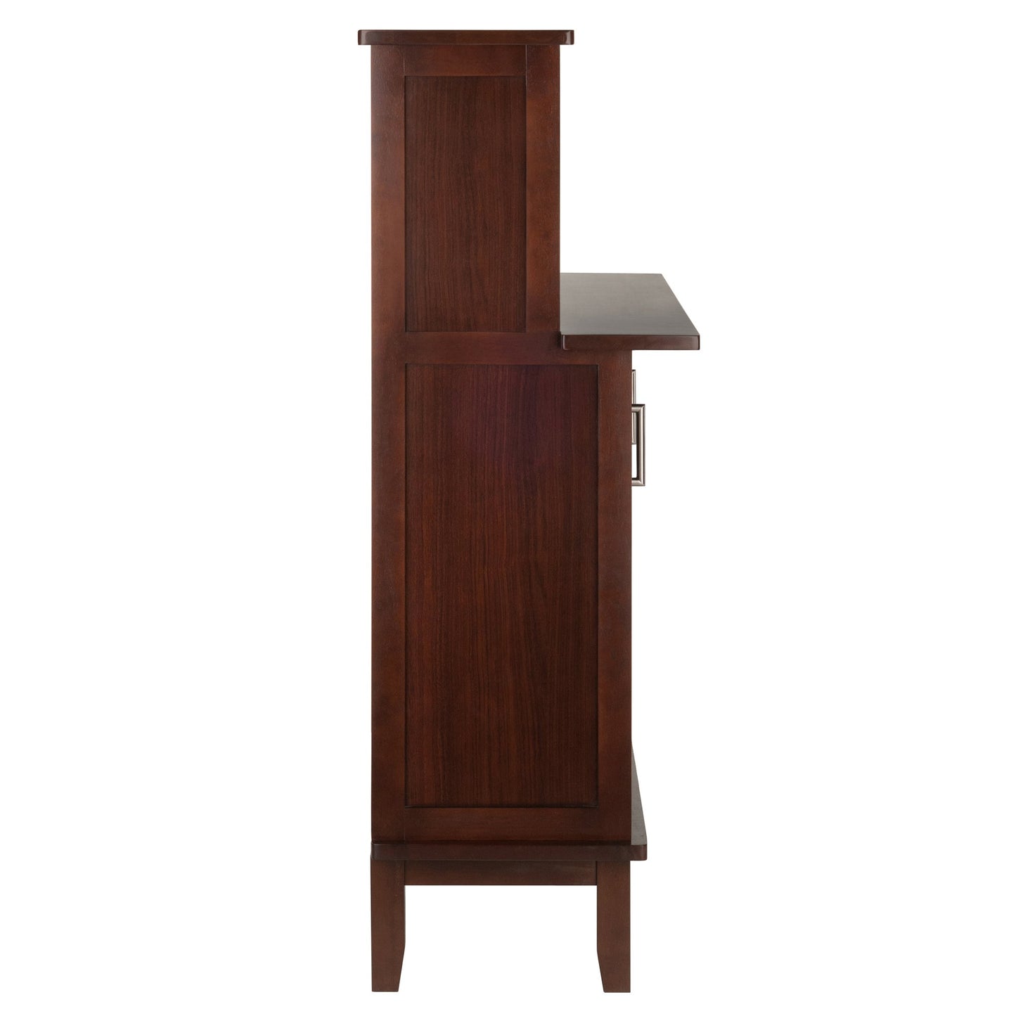 Winsome Beynac Bar Cappuccino Wine Cabinet - WoodArtSupply