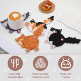 OEHPICC Cat Coasters Needle Felting Kit,Needle Felting Starter Kit,Wool Felting Kit with Wool Roving, Foam Pad and Instructions for DIY Felting Starters OEHPICC