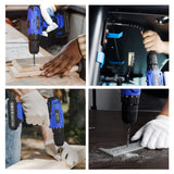 Portable Power Drill Set with 37PCS Drill Bit,21V Cordless Drill Driver Kit with Battery and Charger,Jar-owl Home Tool Kit with Electric Drill for Men Women Garden Office Repair Maintain-Blue jar-owl