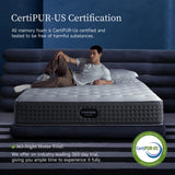 COMFBOX 10 Inch Twin Mattress, Memory Foam Hybrid Mattress, Fiberglass Free, Medium Firm Feel, Zoned Pressure Relief, Certified Safe Foams & Fabric, Mattress in A Box COMFBOX