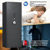 KAER 12-15 Gun Safe,Long Gun Safe for Home Rifle and Pistols, Large Unassembled Rifle Safe with 3 Removable Gun Racks, Digital Gun Cabinet with 4 Pistol Pockets KAER