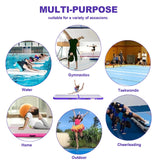 FBSPORT 20ft Inflatable Air Gymnastics Mat Training Mats 4 inches Thickness Gymnastics Tracks for Home Use/Training/Cheerleading/Yoga/Water with Pump FBSPORT