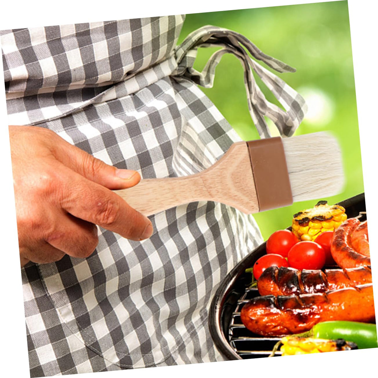 LIOOBO 3pcs Spreading Oil Brush Cooking Brush Basting Brush Wood Bristle Brush Household Oil Brush Pastry Brush for Baking Grill Brush Bbq Brush Bristle Hair Paint Brush To Bake LIOOBO