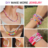 Redtwo 6800 pcs Clay Beads Bracelet Making Kit, Friendship Bracelet Kits Flat Beads for Jewelry Making, Polymer Heishi Set for Bracelet Necklace DIY Crafts Gift for Girls Ages 6-12 Redtwo