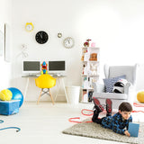 Roowest 4-Tier 360° Rotating White Bookshelf – Space-Saving Corner Bookcase Organizer Roowest