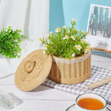 FREEBLOSS Woven Basket Kit Round Cardboard Woven Basket Kit DIY Woven Basket Set Macrame Cord Woven Basket Kit for Beginners Basket Weaving Supplies Basket Weaving Kits for Adults FREEBLOSS