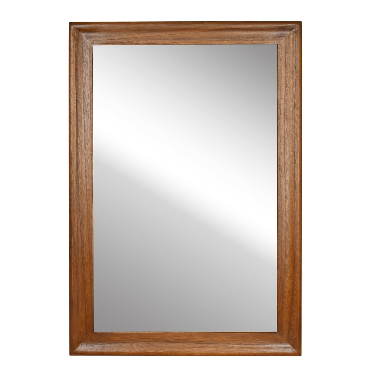 Tanmicoshomy Wood Mirror 24 x 36 inch, Solid Wood Framed Rectangle Bathroom Mirrors for Living Room,Bedroom,Office or Entryway (Brown, 24x36in) Tanmicoshomy