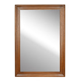 Tanmicoshomy Wood Mirror 24 x 36 inch, Solid Wood Framed Rectangle Bathroom Mirrors for Living Room,Bedroom,Office or Entryway (Brown, 24x36in) Tanmicoshomy