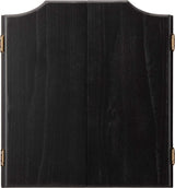 Viper by GLD Products Hudson Solid Wood Cabinet for Sisal/Bristle Steel Tip Dartboard with Dry Erase Scoreboard and Out-Chart, Black Finish Viper