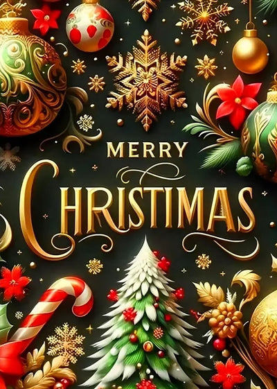 Merry Christmas Tree Diamond Painting Kits for Adults, 5D Diamond Art Kits for Adults Beginners, DIY Full Round Drill Diamond Dot Painting Gem Art Kits for Adult, Home Wall Decor 11.8x15.7 Inch