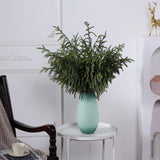 YXZZWL 8 Pcs Christmas Norfolk Pine Branches, 36 Inch Real Touch Artificial Norfolk Pine Branch Faux Cedar Pine Stem Fake Greenery Pine Picks for Vase DIY Garland Wreath Home Garden Decoration YXZZWL