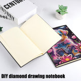 DIY Diamond Painting Notebook Kit, Theme of Pets, Special Shaped Diamond Art Notebook Journal Sketchbook for Writing & Drawing Focart